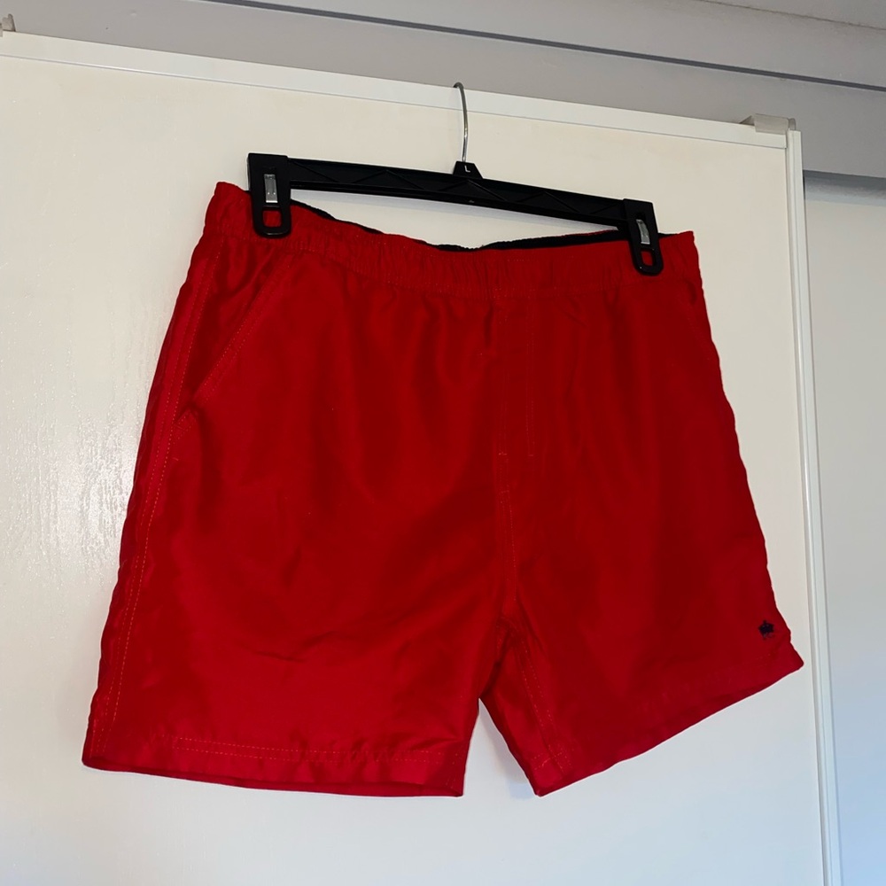 French Connection Vibrant Red Athletic Shorts